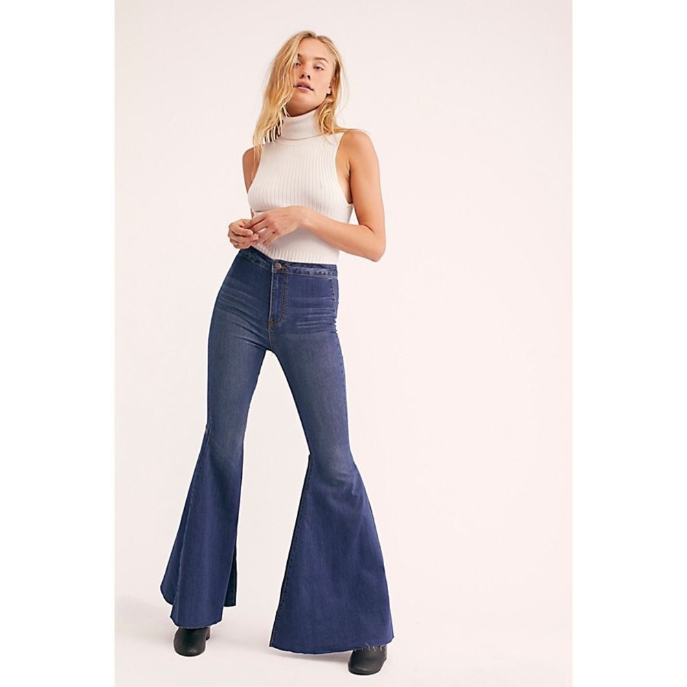 “Just float on” flare jeans